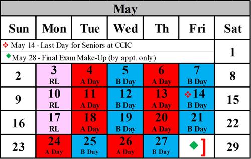 May Calendar 